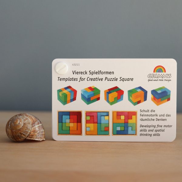 GRIMM'S - Boekje voor Houten Puzzel Vierkant - Afbeelding 4