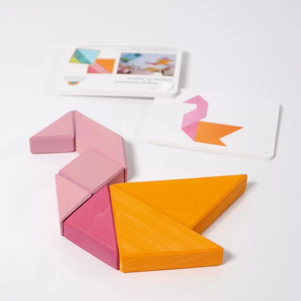 GRIMM'S - Tangram | Roze - Oranje - Afbeelding 2