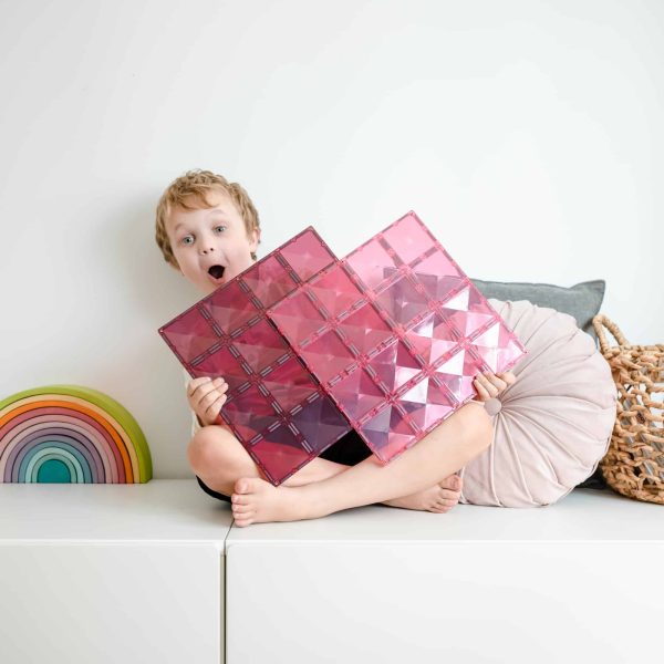 Connetix - Base Plate Pink/Berry | 2 Stuks - Afbeelding 6