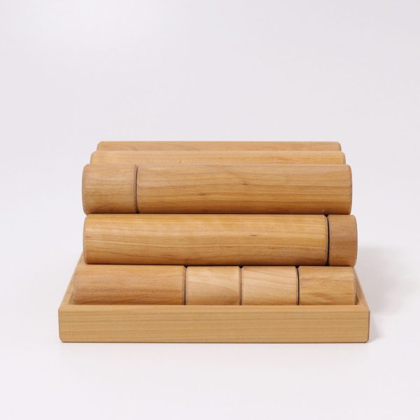 GRIMM'S - Houten Rollers Groot | Naturel - Afbeelding 2