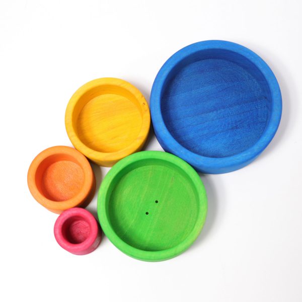 GRIMM'S - Houten Stapelbakjes | Blauw - Afbeelding 3