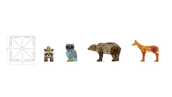Magna-Tiles - Forest Animals | 25 stuks - Afbeelding 2