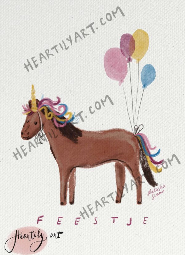 Heartilyart - Kaartje | Feestje