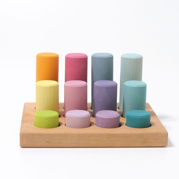 GRIMM'S - Sorteerbord met Rollers Klein | Pastel - Afbeelding 4