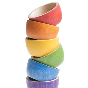 Grapat - Houten Bakjes | 6 Kleuren