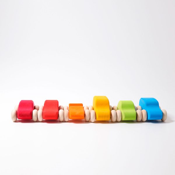 GRIMM'S - Gekleurde Houten Auto's | 6 Stuks - Afbeelding 9