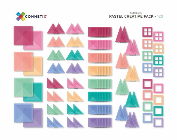 Connetix - Pastel Creative Pack | 120 Stuks - Afbeelding 5