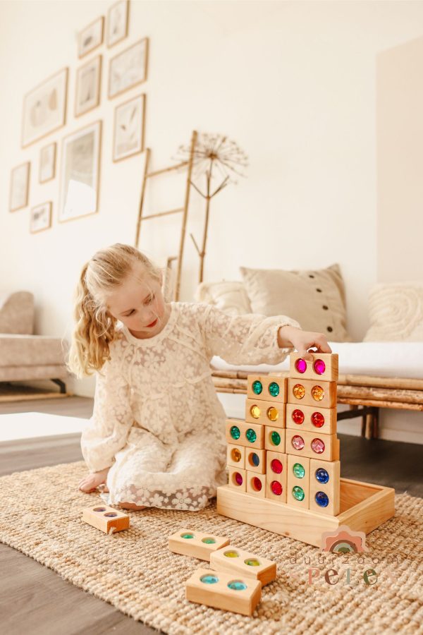 Bauspiel - Venster- en glinsterblokken Combi set | 25 Stuks - Afbeelding 4