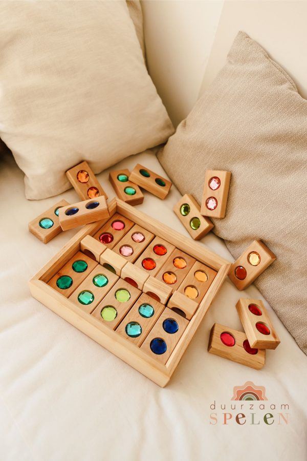 Bauspiel - Venster- en glinsterblokken Combi set | 25 Stuks