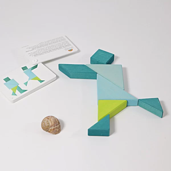 GRIMM'S - Tangram | Turquoise - Afbeelding 3