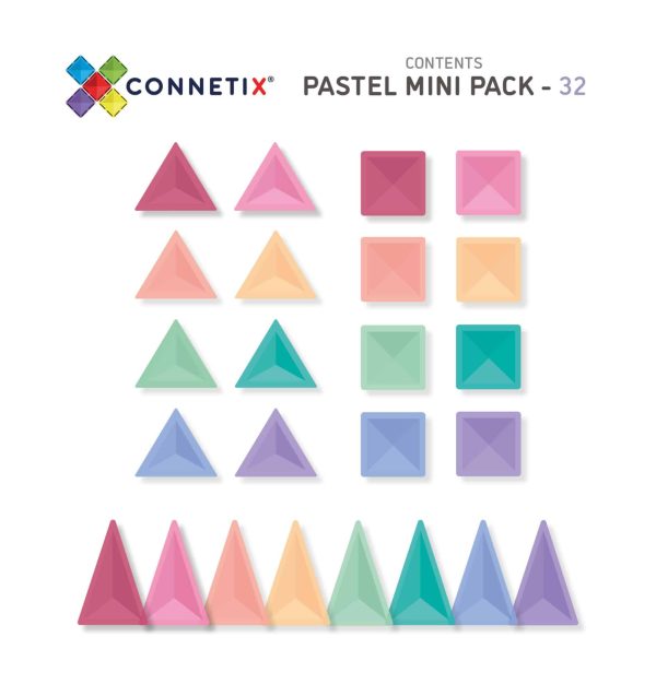 Connetix - Pastel Mini Pack | 32 Stuks - Afbeelding 4