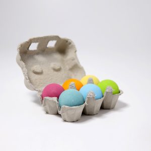 GRIMM'S - Houten Ballen Groot | 6 stuks | Pastel