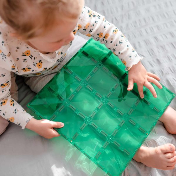 Connetix - Base Plate Blue/Green | 2 Stuks - Afbeelding 3