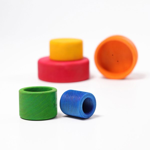 GRIMM'S - Houten Stapelbakjes | Rood - Afbeelding 6