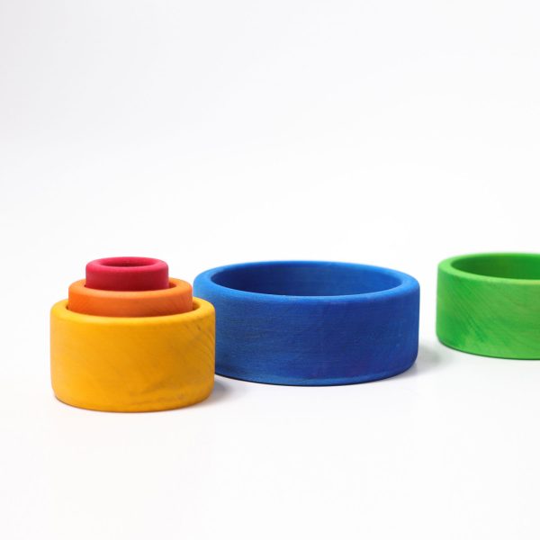 GRIMM'S - Houten Stapelbakjes | Blauw - Afbeelding 2