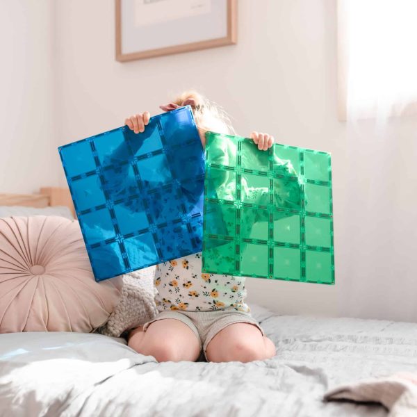Connetix - Base Plate Blue/Green | 2 Stuks - Afbeelding 4