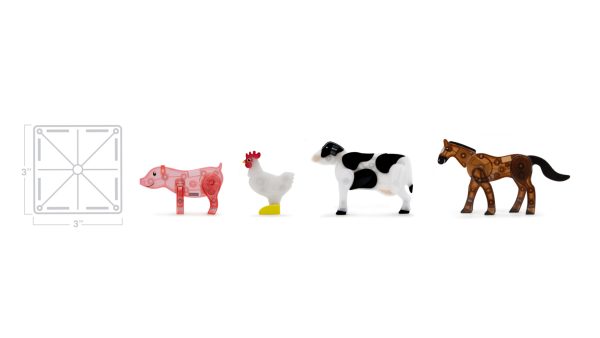 Magna-Tiles - Farm Animals | 25 stuks - Afbeelding 2