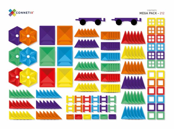 Connetix - Rainbow Mega Pack | 212 Stuks - Afbeelding 6