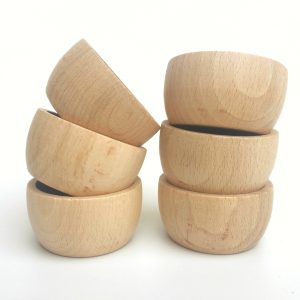 Grapat - Houten Bakjes Naturel | 6 Stuks