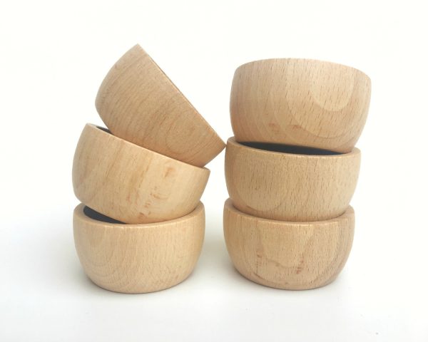 Grapat - Houten Bakjes Naturel | 6 Stuks