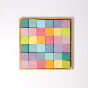 GRIMM'S - Mozaïek Blokkenset | 36-delig | Pastel