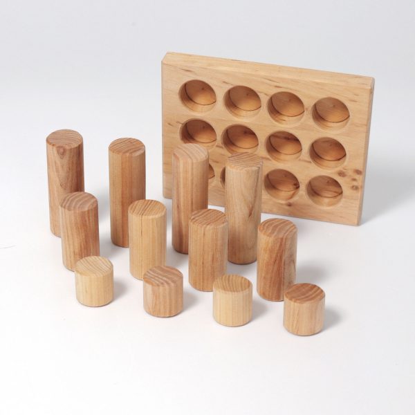 GRIMM'S - Sorteerbord met Rollers Klein | Naturel - Afbeelding 3
