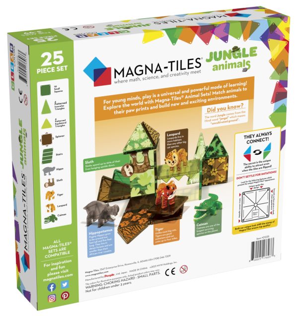 Magna-Tiles - Jungle Animals | 25 stuks - Afbeelding 3