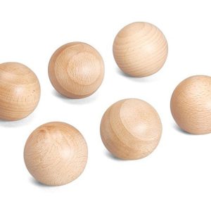 Grapat - Houten naturel ballen | 6 Stuks