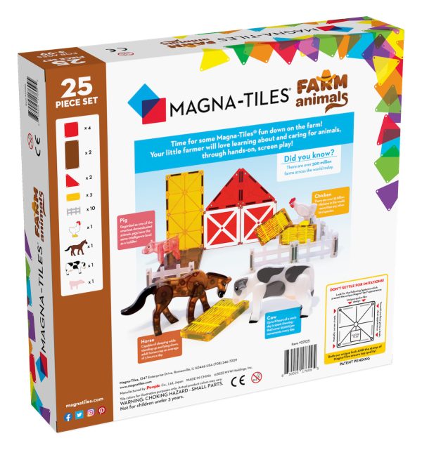 Magna-Tiles - Farm Animals | 25 stuks - Afbeelding 3