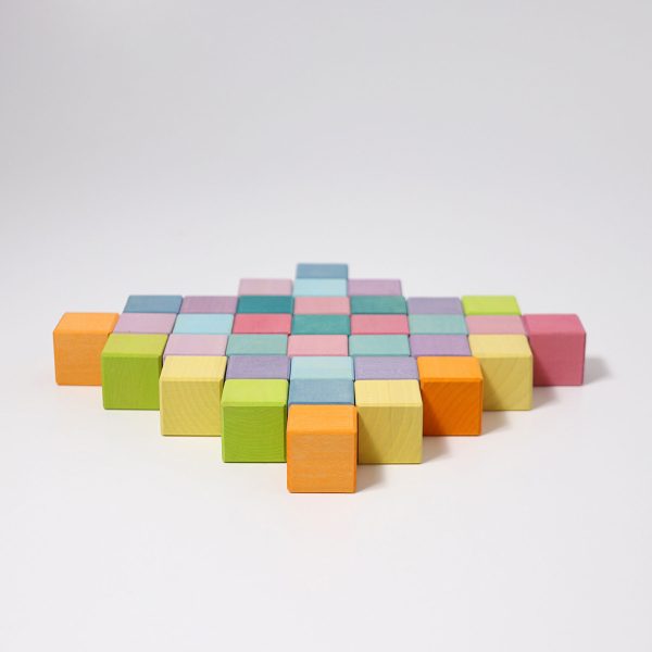 GRIMM'S - Mozaïek Blokkenset | 36-delig | Pastel - Afbeelding 3
