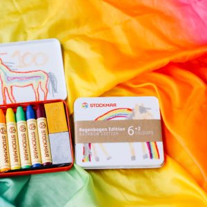 Stockmar - Bijenwaskrijtjes 100 Regenboog Editie | 6 Stuks