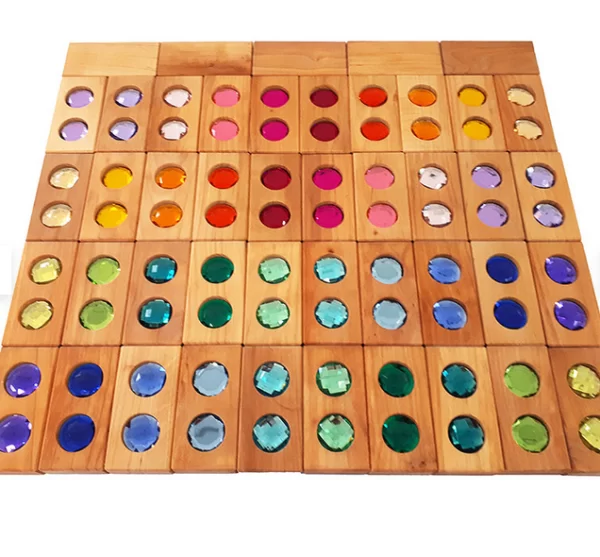 Bauspiel - Kleurenstraat XL set | 45 Stuks - Afbeelding 3