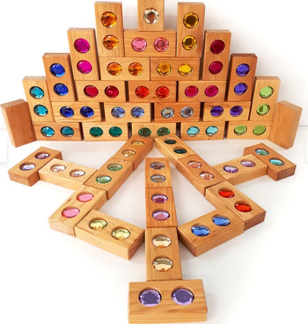 Bauspiel - Kleurenstraat XL set | 45 Stuks - Afbeelding 4