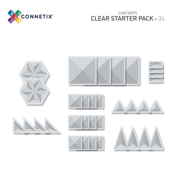 Connetix - Clear Shape Expansion Pack | 24 Stuks - Afbeelding 2