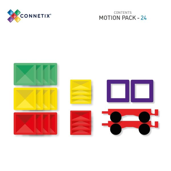 Connetix - Rainbow Motion Pack | 24 Stuks - Afbeelding 8