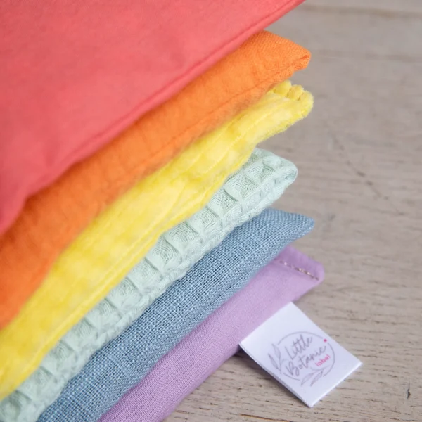 Little Botanic Label - Sensorische Pittenzakjes | Regenboog Pastel | 6 Stuks - Afbeelding 2