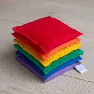 Little Botanic Label - Sensorische Pittenzakjes | Regenboog | 6 Stuks