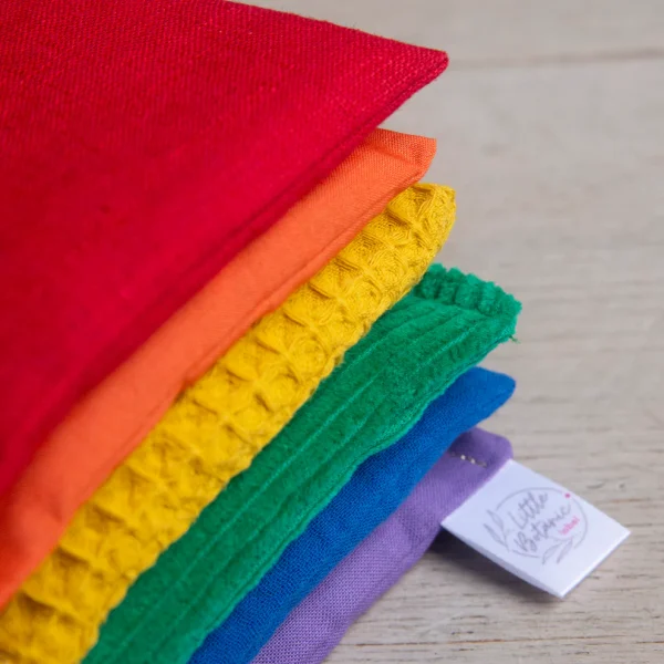 Little Botanic Label - Sensorische Pittenzakjes | Regenboog | 6 Stuks - Afbeelding 5