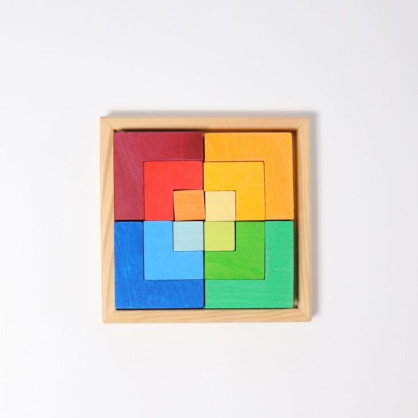 GRIMM'S - Houten Puzzel Vierkant | Klein - Afbeelding 2