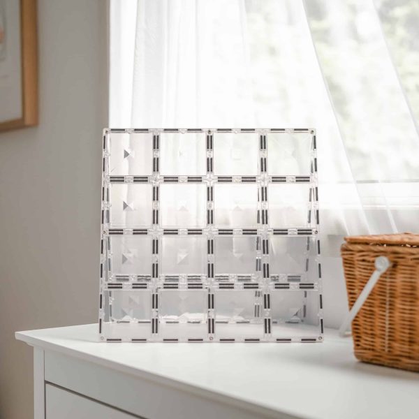 Connetix - Base Plate Clear | 2 Stuks - Afbeelding 3