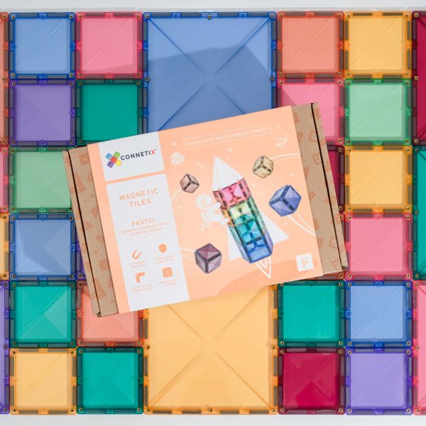 Connetix - Pastel Square Pack | 40 Stuks - Afbeelding 3