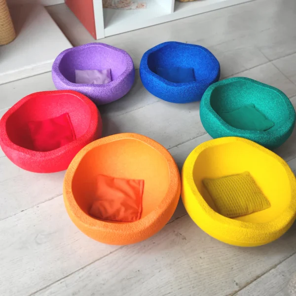 Little Botanic Label - Sensorische Pittenzakjes | Regenboog | 6 Stuks - Afbeelding 3