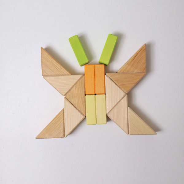 GRIMM's - Bouwwereld Blokkenset | Pastel Duo - Afbeelding 12