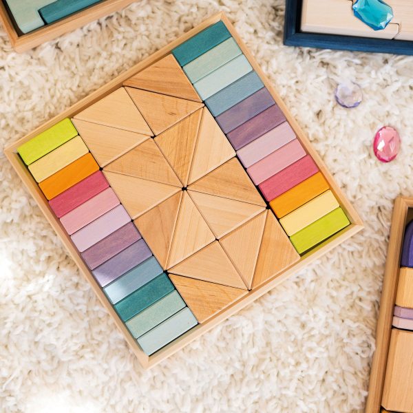 GRIMM's - Bouwwereld Blokkenset | Pastel Duo - Afbeelding 15