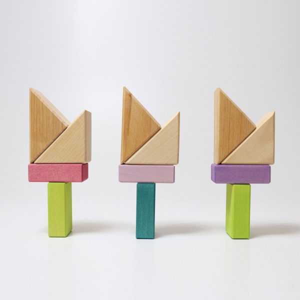 GRIMM's - Bouwwereld Blokkenset | Pastel Duo - Afbeelding 3