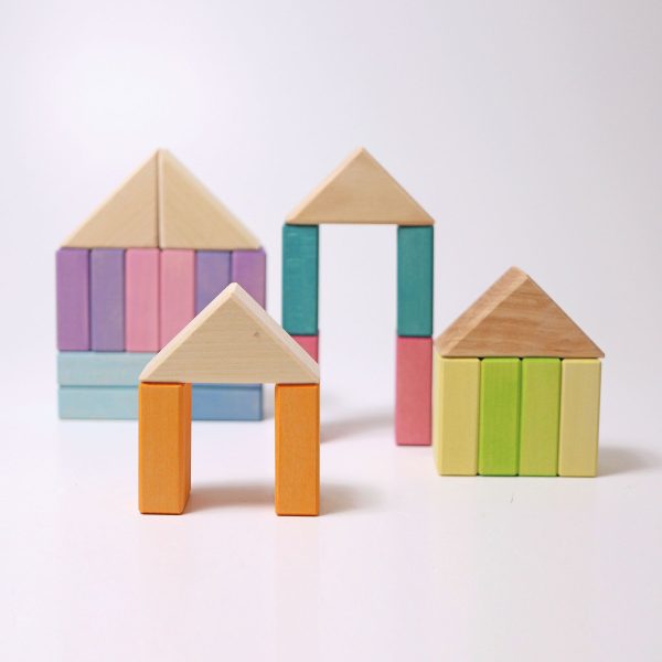 GRIMM's - Bouwwereld Blokkenset | Pastel Duo - Afbeelding 5