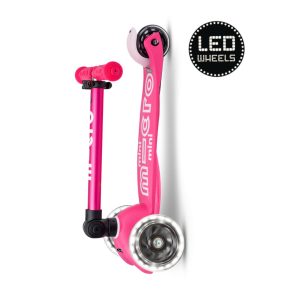 Micro Step - Mini | Deluxe LED Inklapbaar | Roze