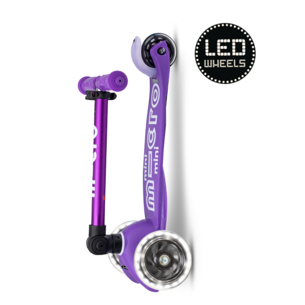 Micro Step - Mini | Deluxe LED Inklapbaar | Paars