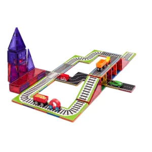 Learn & Grow Toys - Train Pack | Magnetische Tegel Toppers | 36 Stuks