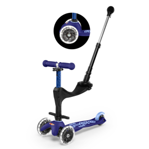 Micro Step -  Mini Micro 3 In 1 | Deluxe Push LED | Blauw